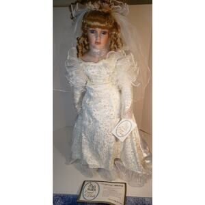 Court of Dolls Stephanie Bride 26" Porcelain Doll LE 483/3000 COA No Box READ